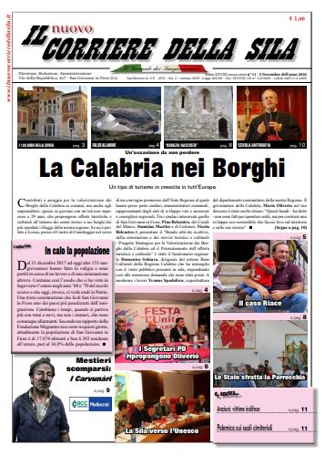 Read more about the article Il nuovo Corriere della Sila, tra le “eccellenze” calabresi